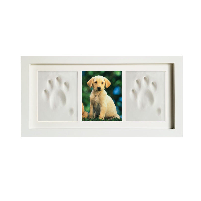 Hand & Foot Print Wooden Photo Frame (for Both baby & Pet)