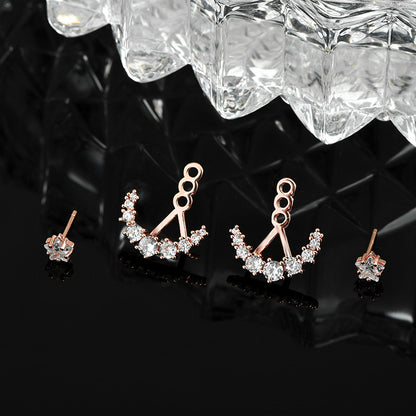 3-wear Back-hanging Earring