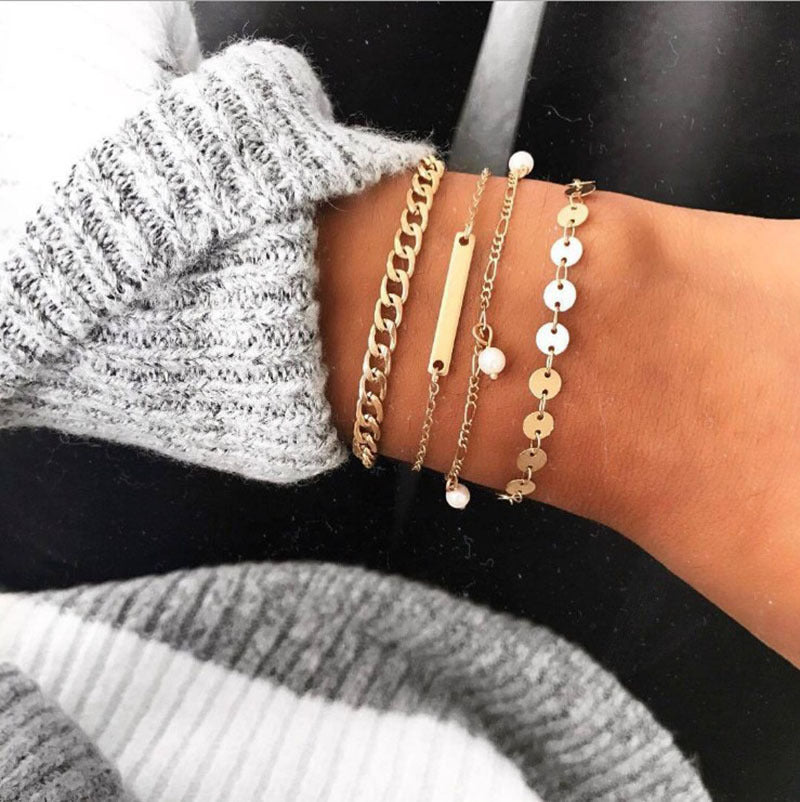 4-pack Set Pearl Bracelet