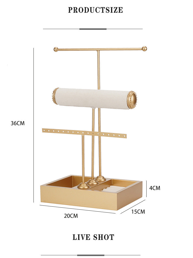 T-shaped 3-tier Jewelry Display Stand