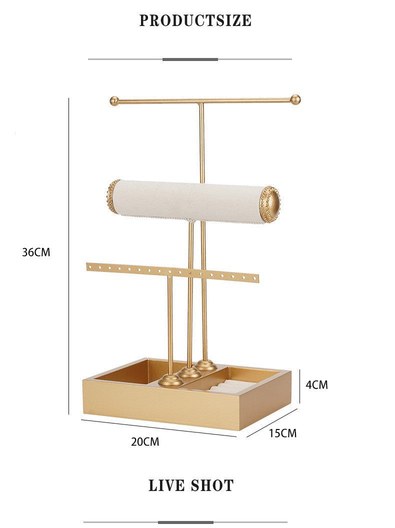 T-shaped 3-tier Jewelry Display Stand